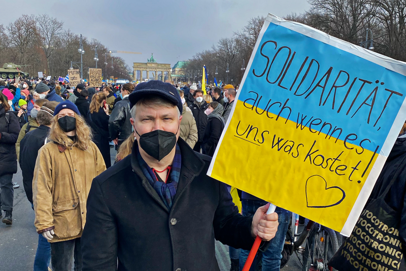 Friedensdemonstration in Berlin am 27.02.2022