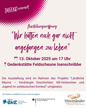 Ausstellungseröffnung am 13. Oktober 2025